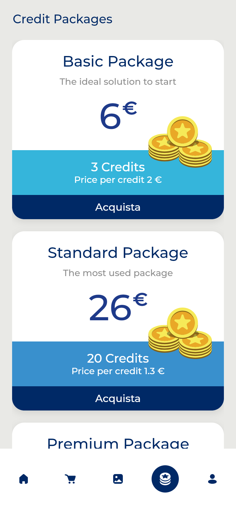 Credit packages