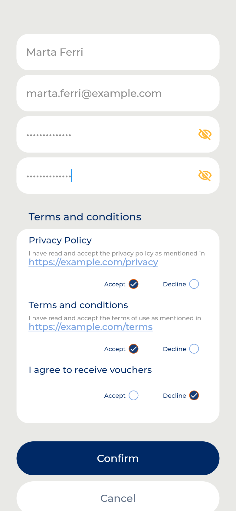 Sign-up