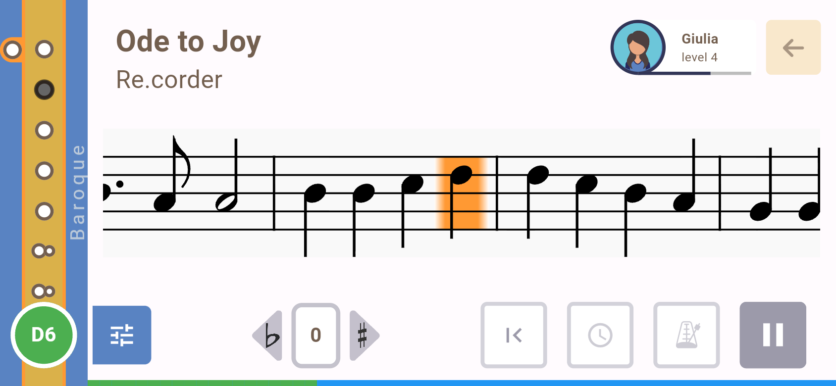 Playing along