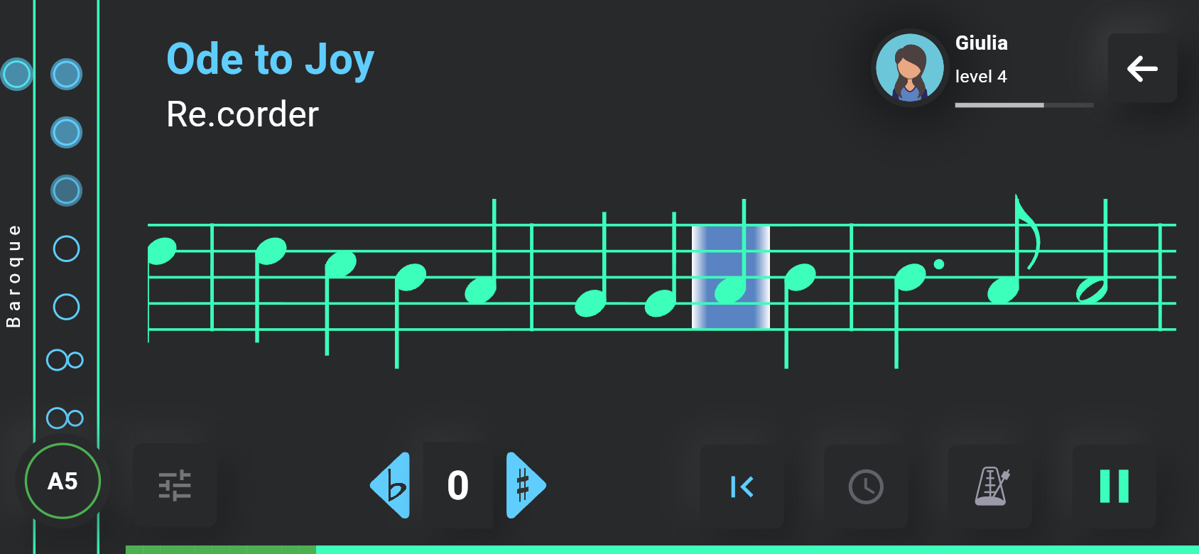 Pro theme: score