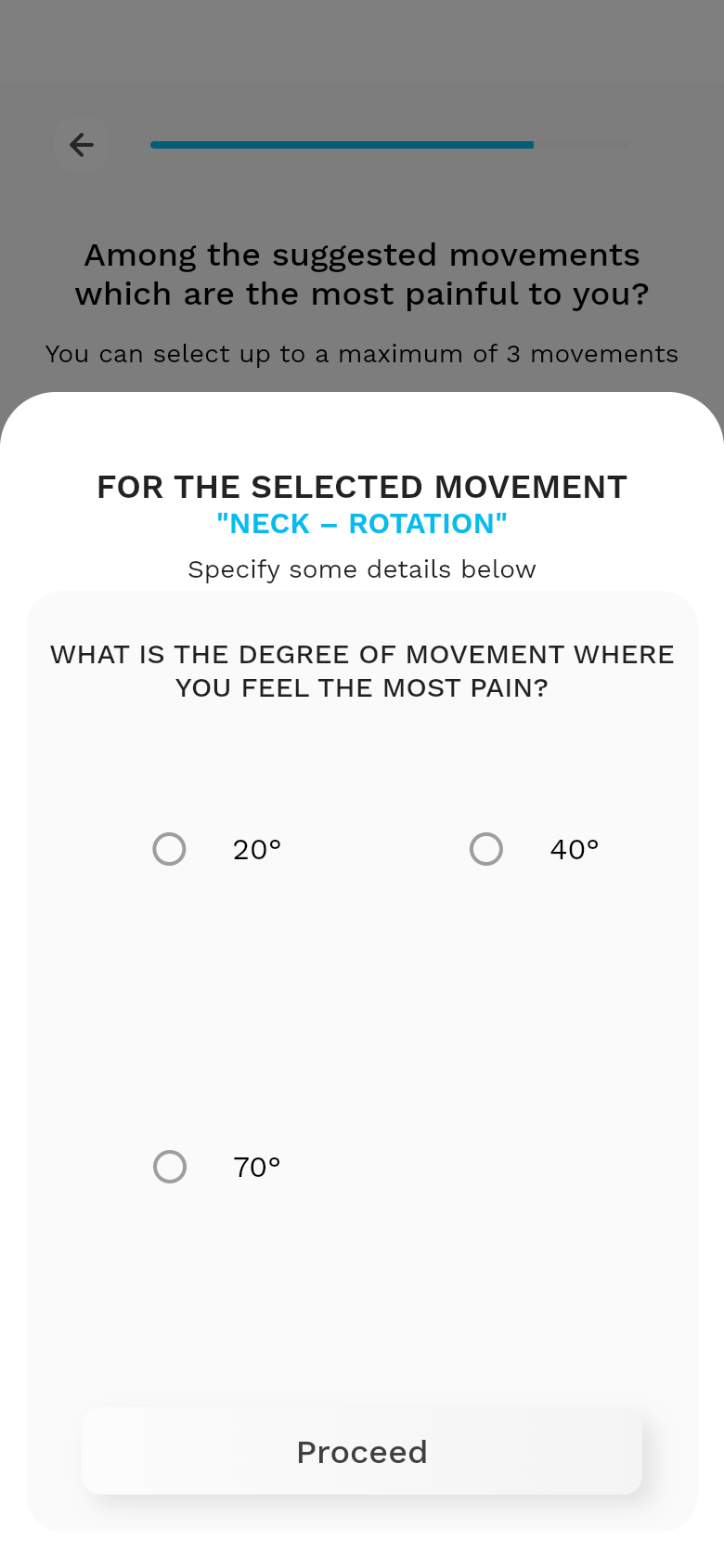 Where in the movement
